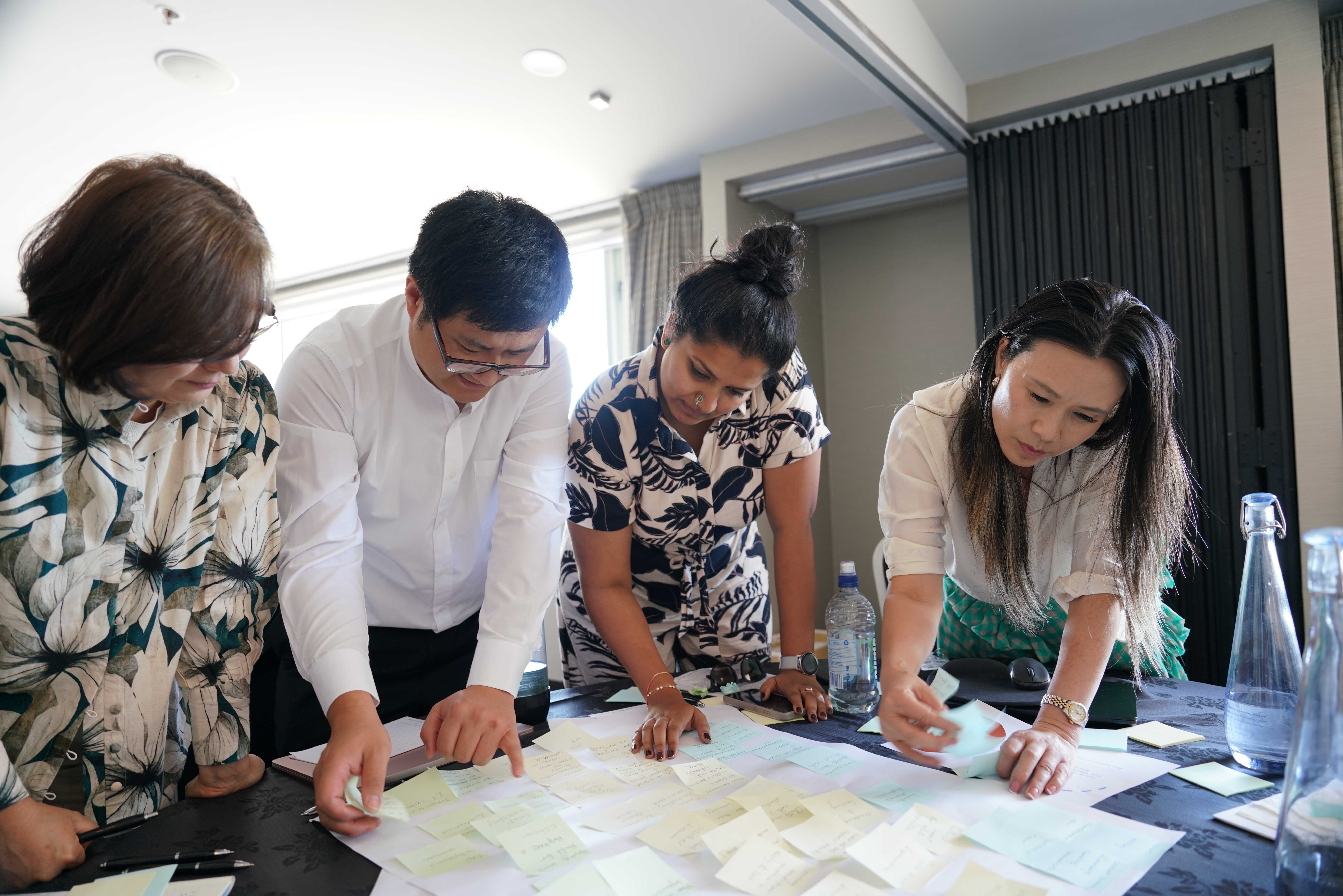 Clinicians in a counselling conversation